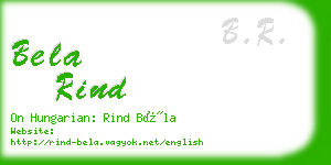 bela rind business card